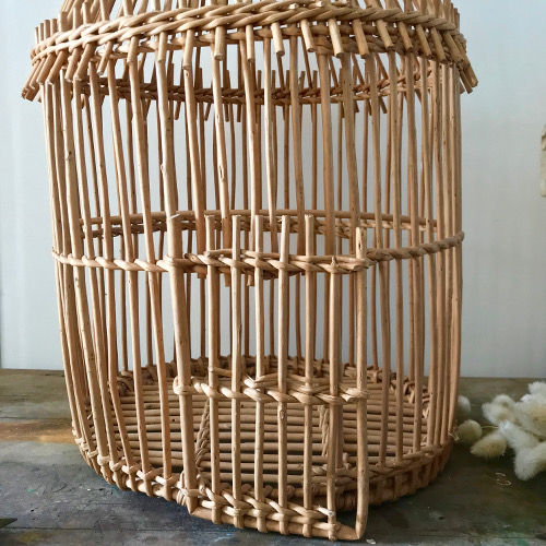 Cage En Osier Brocanteandco Boutique En Ligne De Brocante