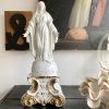 Vierge en biscuit et porcelaine