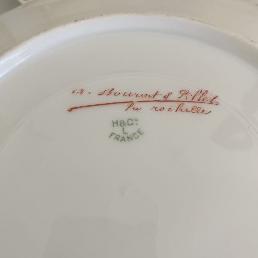 Assiettes en porcelaine de Limoges Haviland