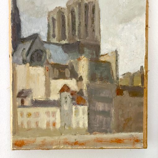 Huile sur toile Notre Dame