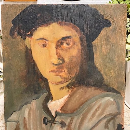 Peinture portrait d'un jeune Florentin