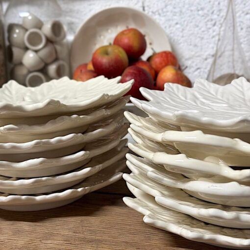 Assiettes feuille de vigne