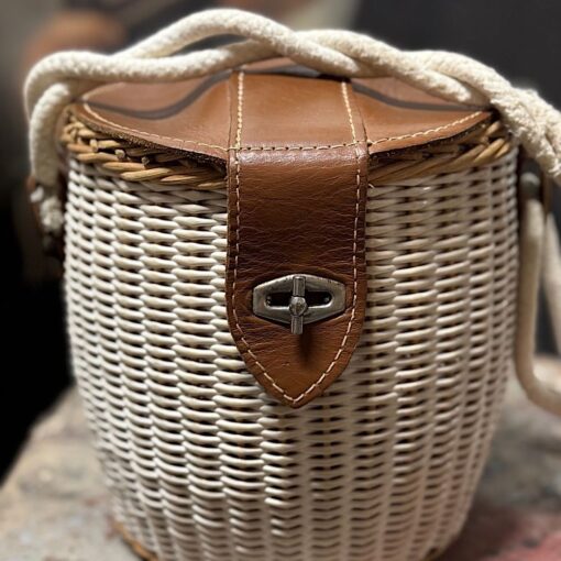 Panier rond sac à main