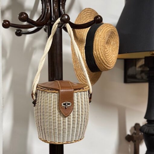 Panier rond sac à main