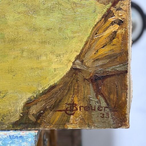 Huile sur toile la fenaison