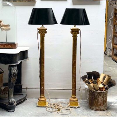 Paire de lampes colonnes